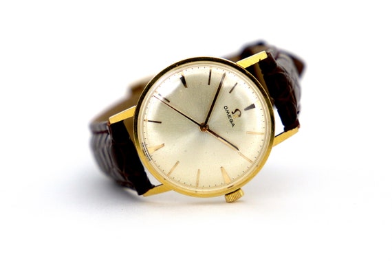 1960s 18K Yellow Gold Omega Gents Watch 