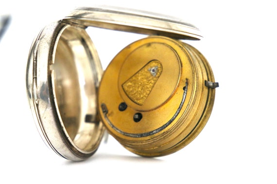 1860s Verge Fusee Silver Pocket watch, Verge Fuse… - image 5