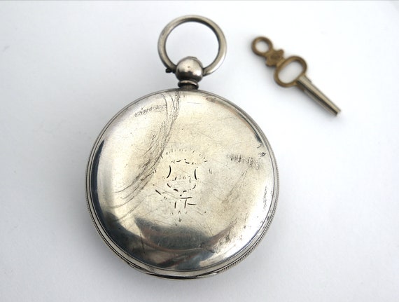 1860s Verge Fusee Silver Pocket watch, Verge Fuse… - image 6