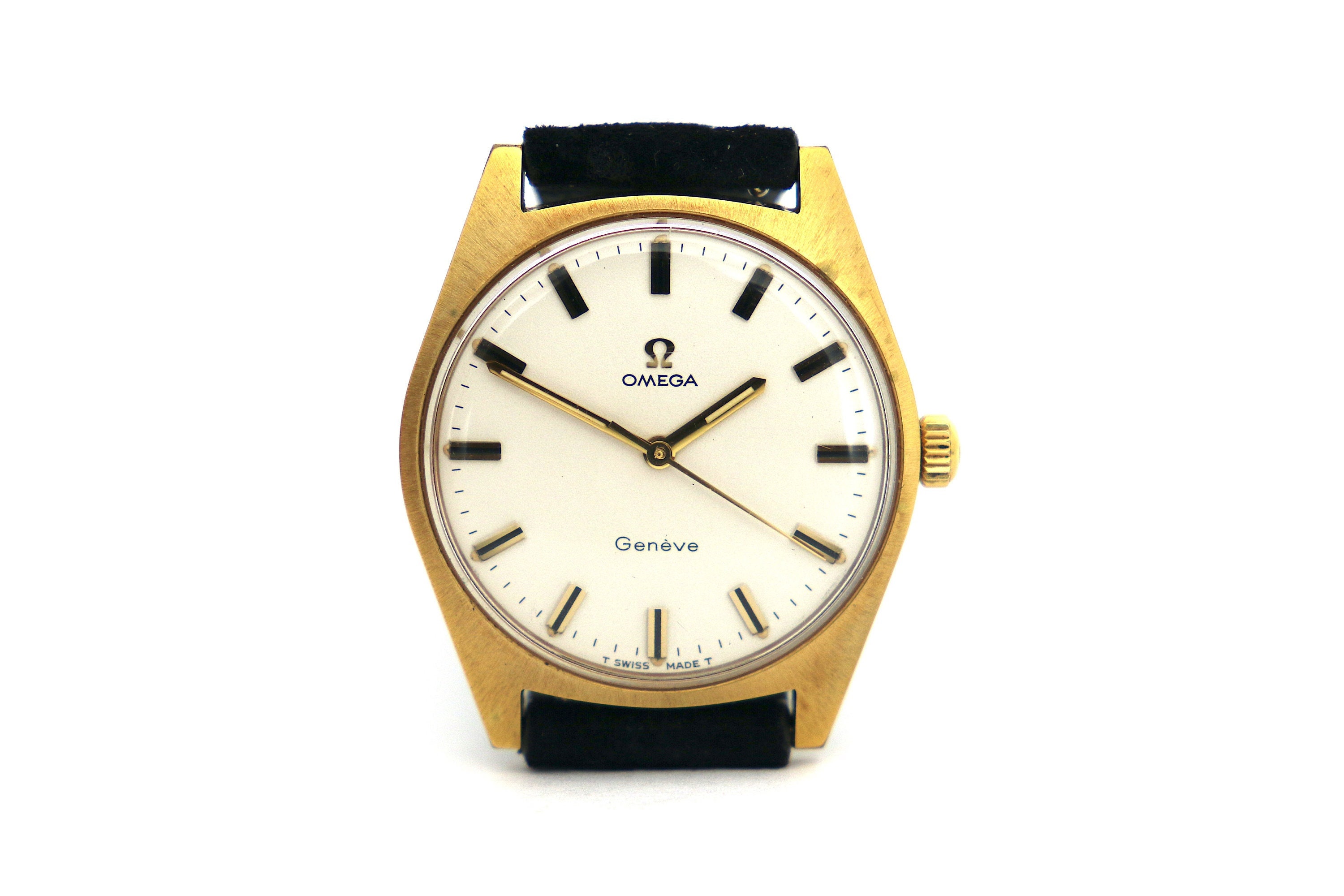 omega geneve 18k gold