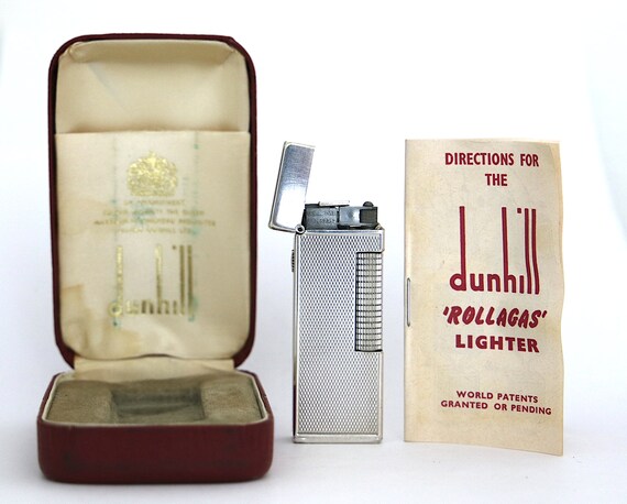 RARE 1950s Rare Dunhill Silver-Plated 'Rollagas' Ligh… - Gem
