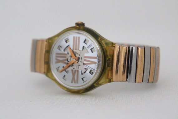 1992s COPPER RUSH Swatch Vintage Automatic watch,… - image 7