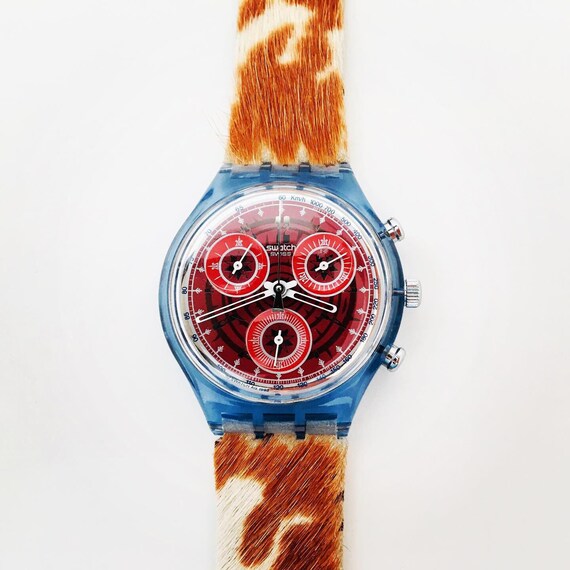 1990s Swatch Fury SCN109 with Box and Papers / Vi