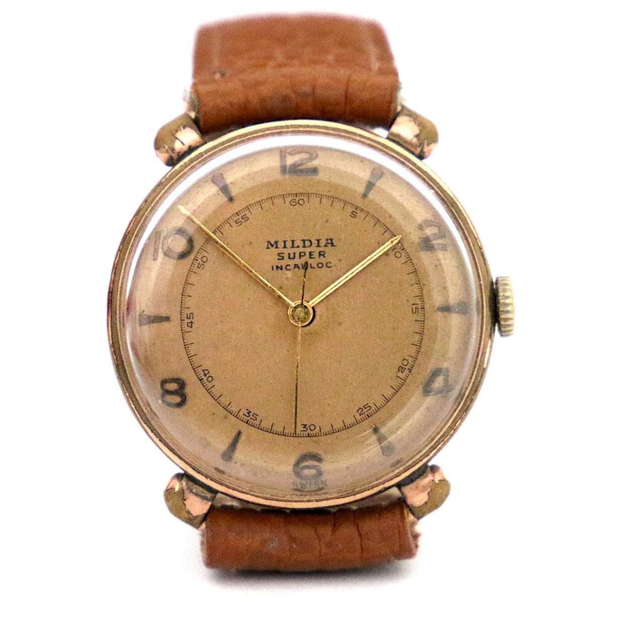 1930s Mildia Gents watch, Retro watches, Vintage watches, Swiss 
