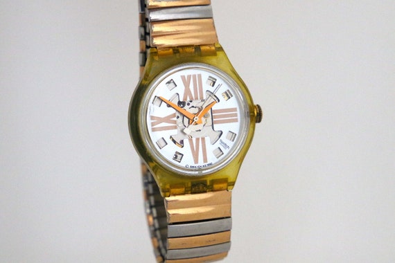 1992s COPPER RUSH Swatch Vintage Automatic watch,… - image 2