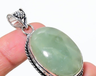 Natural Aquamarine Pendant, Oval Shape Blue Gemstone Pendant, 925 Sterling Silver Jewelry, Engagement Gift, Pendant For Her, Gift For Her