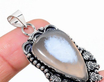 Antique Natural Owyhee Opal Pendant, Gemstone Pendant, Blue Pendant, 925 Sterling Silver Jewelry, Wedding Gift, Pendant For Wife