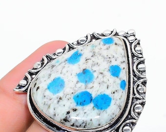 Natural Azurite Designer Ring, 925 Sterling Silver, Pear Shape White Stone Jewelry, Personalized Ring For Girl Friend, Gift For Best Friend