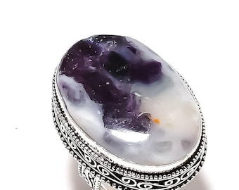 Natural Amethyst Ring, Oval Shape Purple Gemstone Ring, 925 Sterling Silver y, Anniversary Gift, Ring For Her, Personalised Ring For Friend