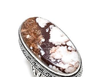 Exquisite Jasper Ring, Brown Gemstone Ring, Band Ring, 925 Sterling Silver Jewelry, Engagement Gift, Ring For Her
