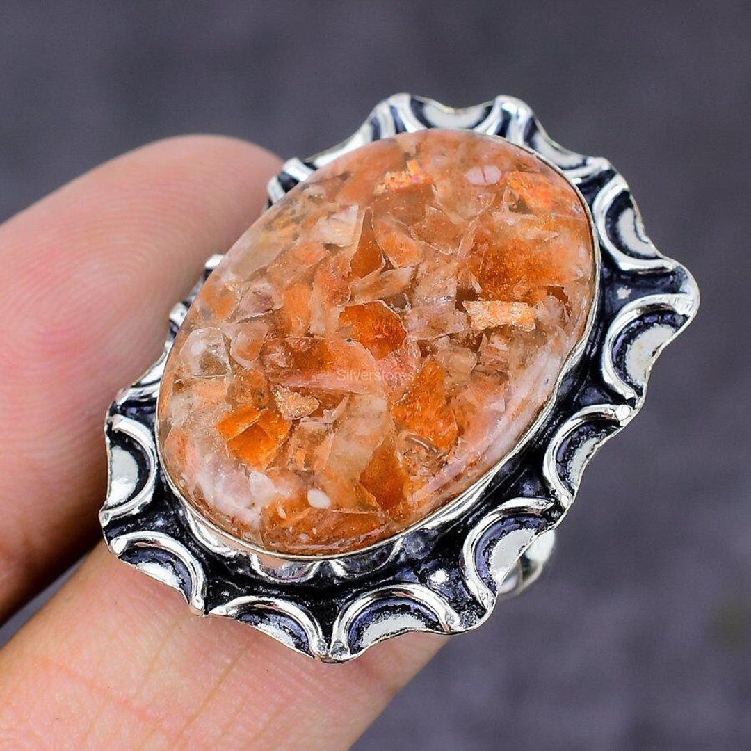 Valuable Strawberry Quartz Ring, Pink Gemstone Ring, Band Ring, 925