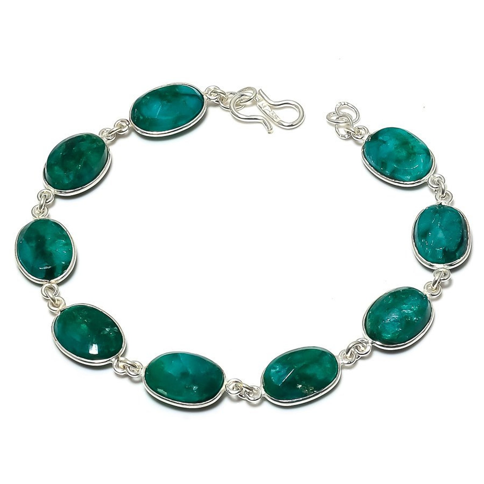 Genuine Emerald BraceletMay Birthstone BraceletGreen Etsy