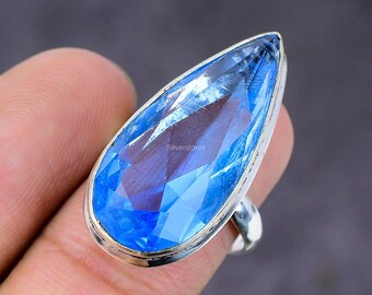 Tanzanite Handmade Ring 925 Sterling Silver December Birthstone Jewelry