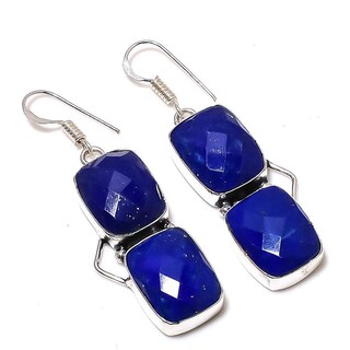 Orecchini A Orsacchiotto In Argento 925 Con Pietre CZ Blu Zaffiro – Portafortuna Per Il Mese Di Settembre