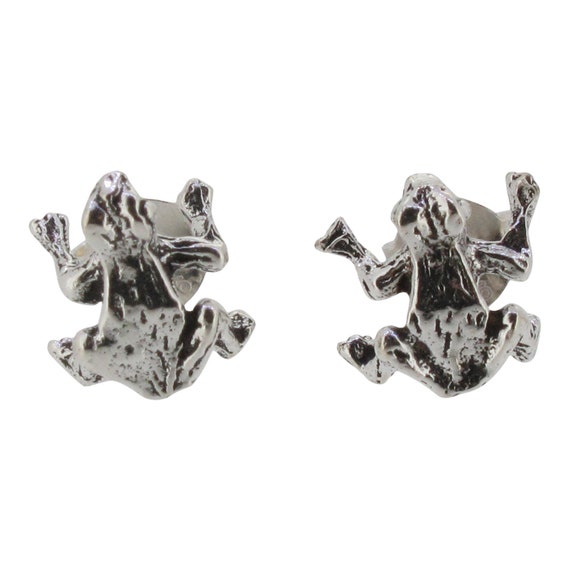 Clous d'oreille argent Grenouille - ZOGM005