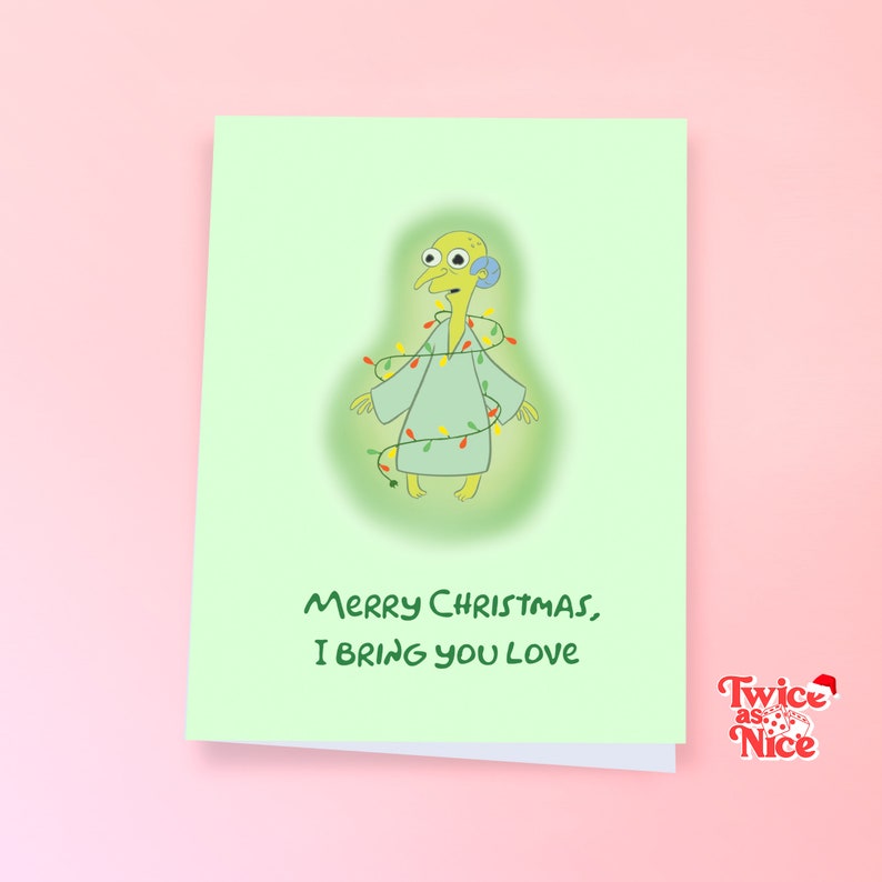 Mr Burns Bring You Love Simpsons Christmas Cards Funny Etsy Australia