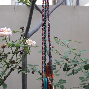Vintage Cone Shape Tin Bells Hanging Chime Mobile String Garden Outdoor Patio Decoration Wind chime 105 cm Length