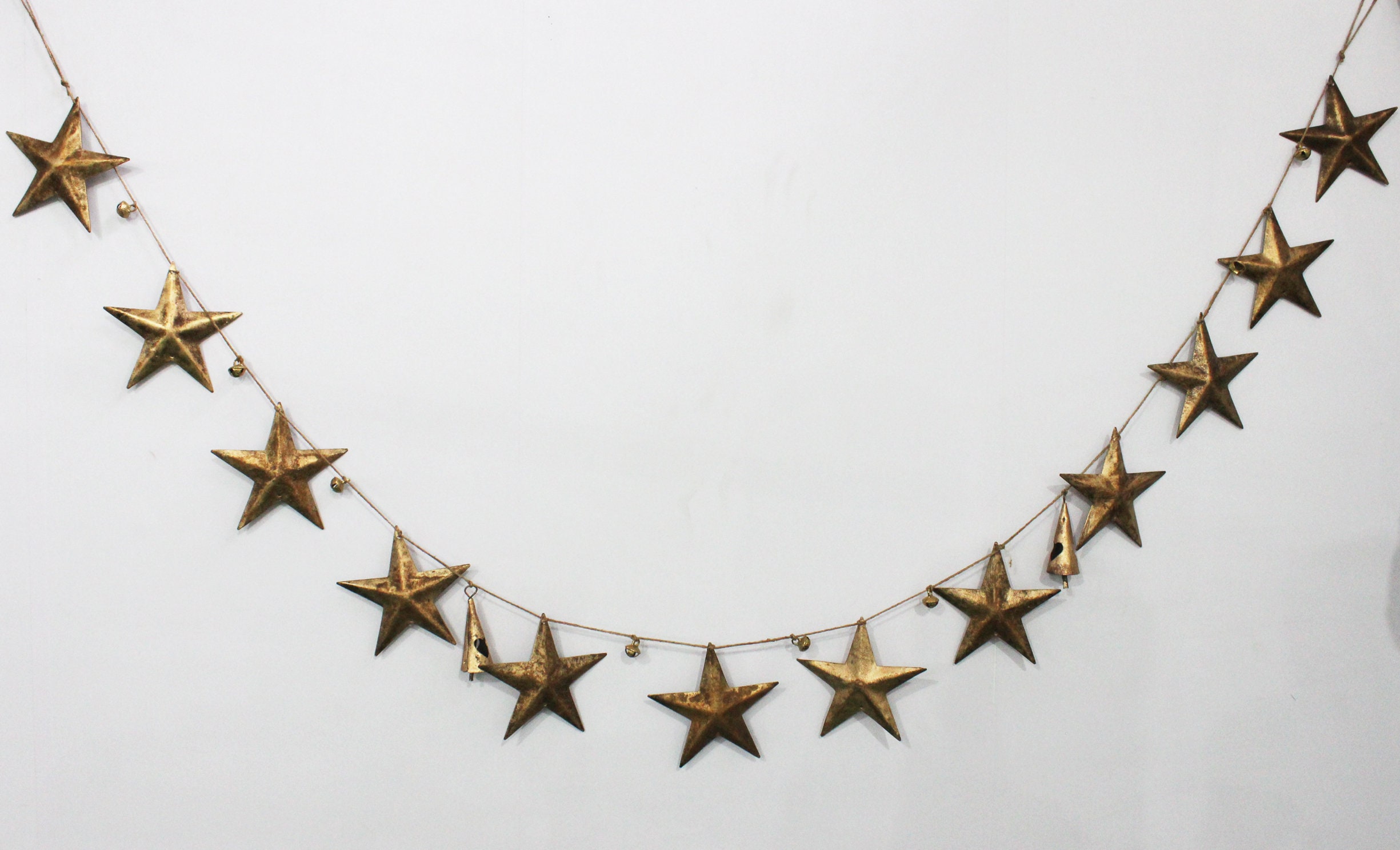 Ginger Ray Rose Gold Star Garland – 5 M Lange Sterngirlande, Metallisch Für Party-Deko