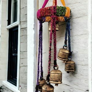 Handmade Multicolour Bohemian Theme Wind chimes decoration for patio , yard and garden Sun Catcher 28&quot; Inch Height