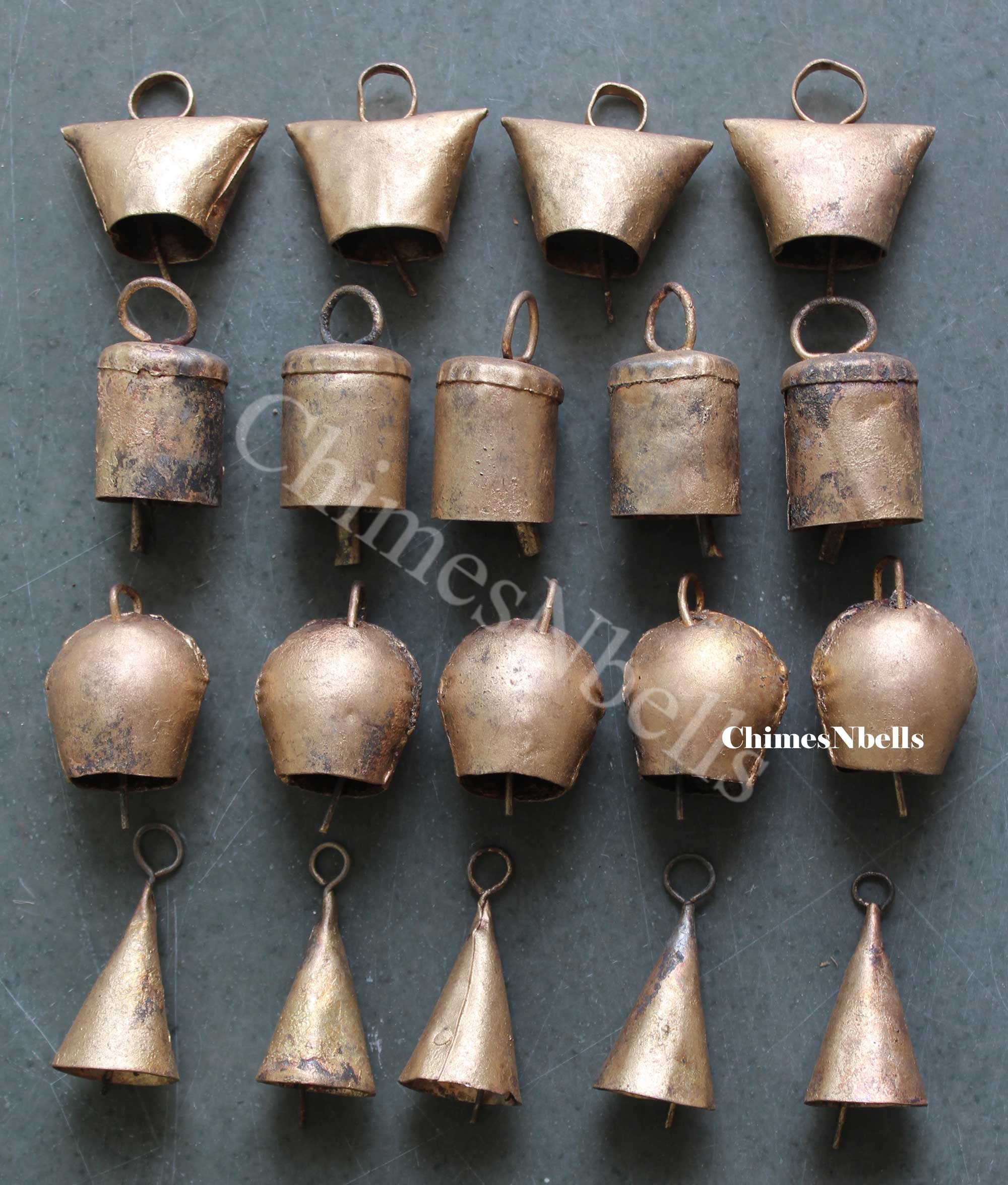 Brass Shubh Labh Hanging Bells Set, Brass Hanging Bells, Brass Wall Decor  Items, Brass Indian Home Decorations, Wall Decor for Home 