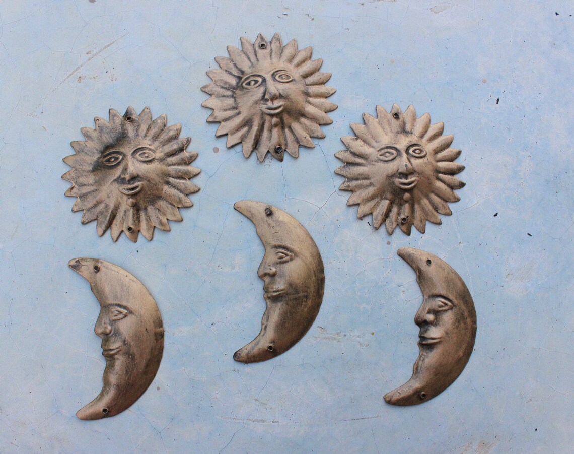 Sun n Moon Round Wind Chime Zodiac wind chime Sun Hanger Etsy