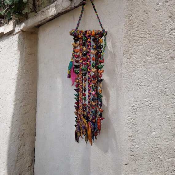 小物入れ SHRUJAN Raw Silk Wall Hanging Shrujan – Kutch Craft Collective