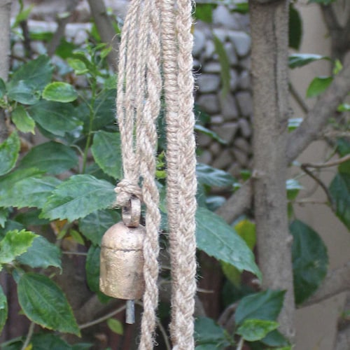 4 Vintage Bells Hanging Chime Mobile String Decoration 62 Cm Etsy