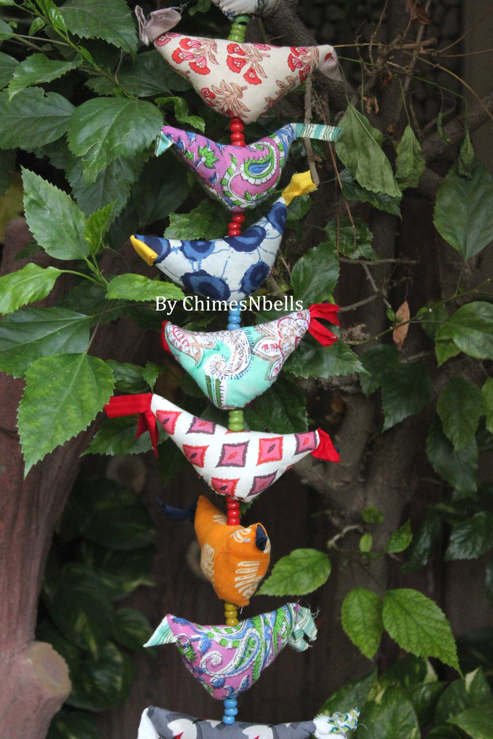 15 Tota Bird Bells 100 Cm Length Prosperity Hens Mobile String Etsy