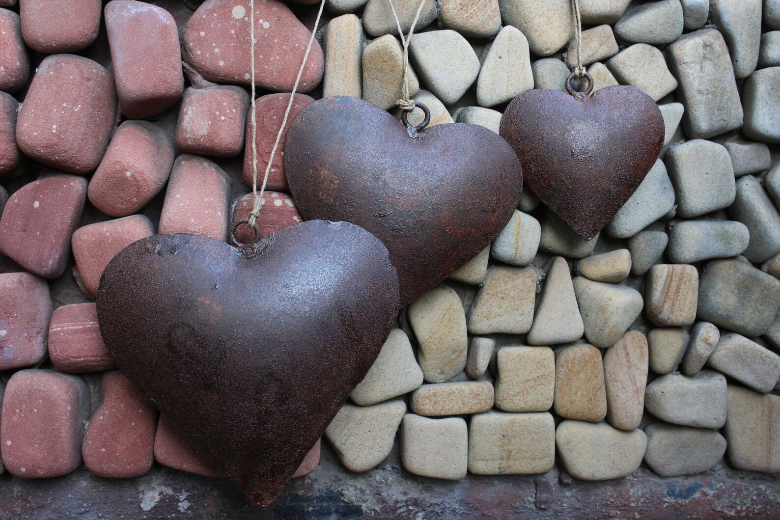 Antique Rustic Metal Heart Wall Hanging Ornaments Gifts Etsy