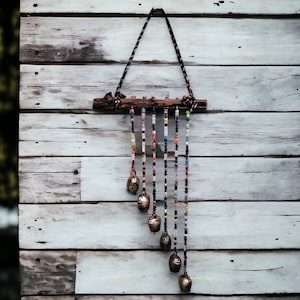 Handmade Bohemian Garden Decoration Hanging Chime Sun catcher Multi colour Beaded Wind chime