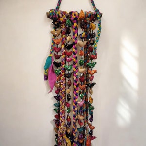 Recycled Silk Sari Fabric Wall Hanging Bohemian Home Decor Wall Art Hippie Hippy Multicolour Boho Wall Hangings Etsy