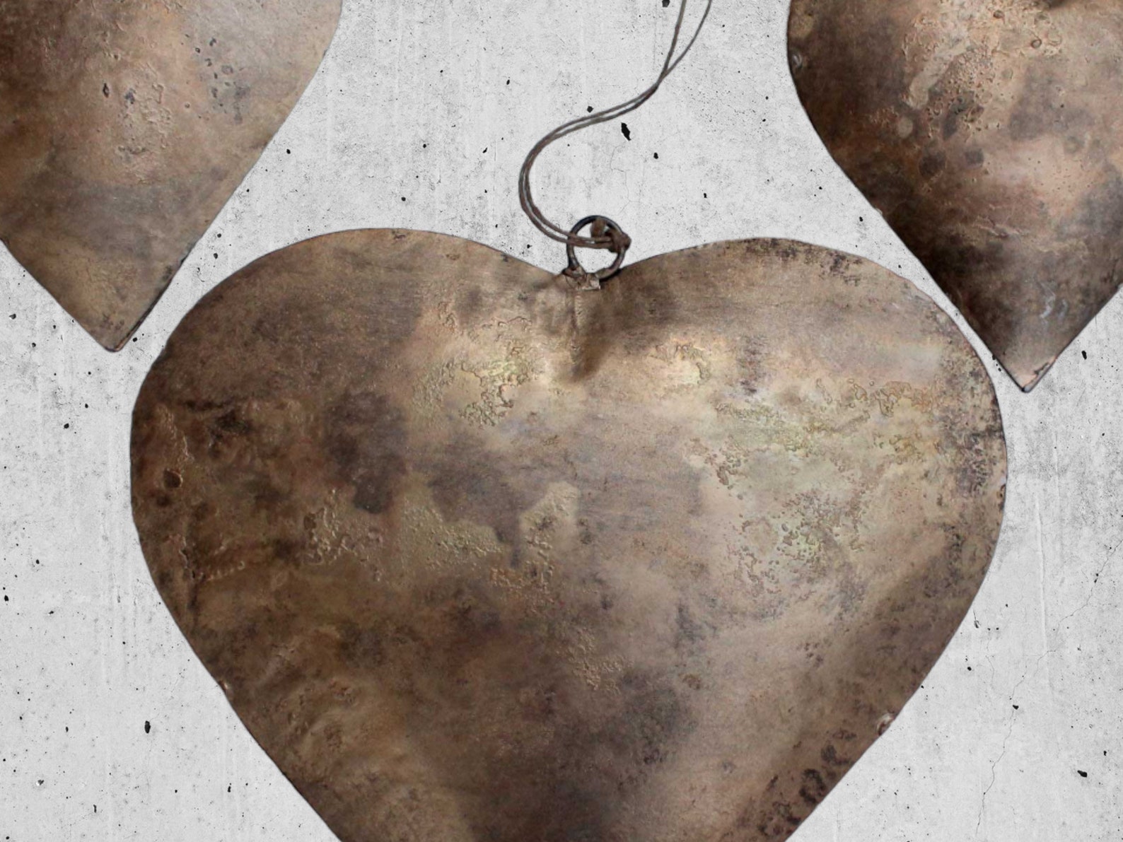 Indian Metal Heart Wall Hanging Ornaments Valentine Gifts Etsy