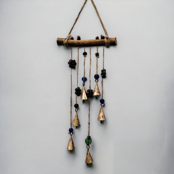 Handmade Boho Garden Hanging Chime Sun catcher Multi colour Beaded Wind chime decoration