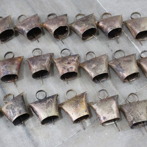 Antique Finish Vintage Rustic Iron Tin Jingle Bells for Barn Bell Craft Bells Wind chimes X-Mas Tree Ornaments Lot 500 Pcs