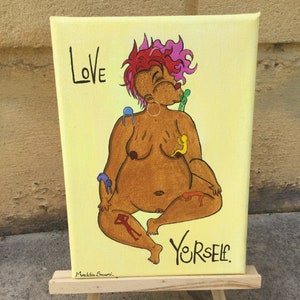 Love Yourself - Body Positivity Malerei