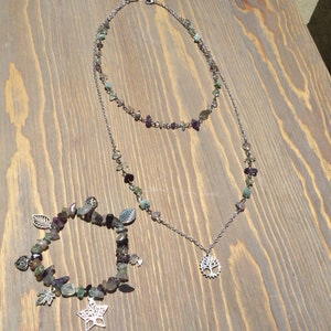 Tree of Life necklace and bracelet set