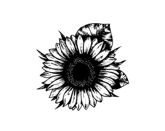 Download Sunflower Leaves Svg Etsy
