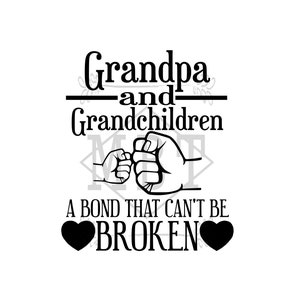 DESCARGA INSTANTE svg; abuelo y nietos; abuelos; abuelo; abuelo; nieta; nieto; proyecto de cricut; Diy