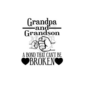 INSTANT DOWNLOAD Grandpa and Grandson Svg Png and Pdf File for Diy Projects Perfect for Father&#39;s Day Popa and Papa