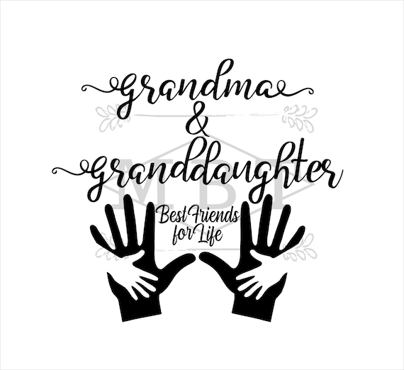 INSTANT DOWNLOAD svg grandma and granddaughter gigi nana | Etsy