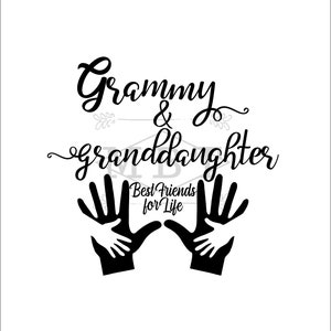 Download Instant Download Svg Grandma And Granddaughter Gigi Nana Etsy