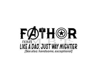 DOWNLOAD ISTANTANEO Fathor Regalo per la festa del papà Svg Png Cut File per Cricut e Silhouette