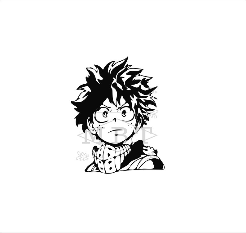 Download INSTANT DOWNLOAD svg deku izuku midoriya svg anime | Etsy