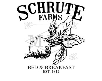 INSTANT DOWNLOAD schrute farms svg; the office svg; beets; dwight schrute svg; dwight the office; dwight schrute the office