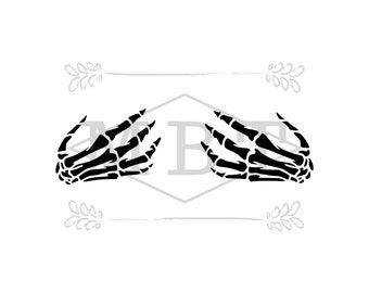 INSTANT DOWNLOAD Skeleton Boob Hands - Skeleton Holding Boobs - Skeleton Hands - Halloween - Shirt Tshirt - Tumblers - Sticker Designs - Svg