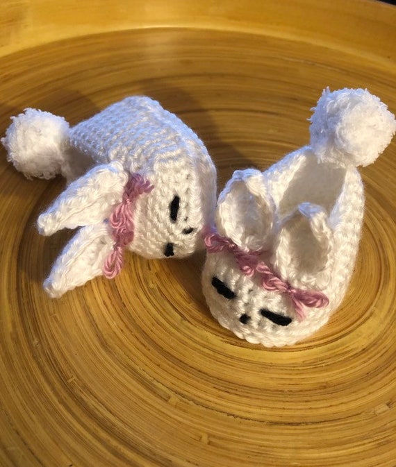 bunny booties baby