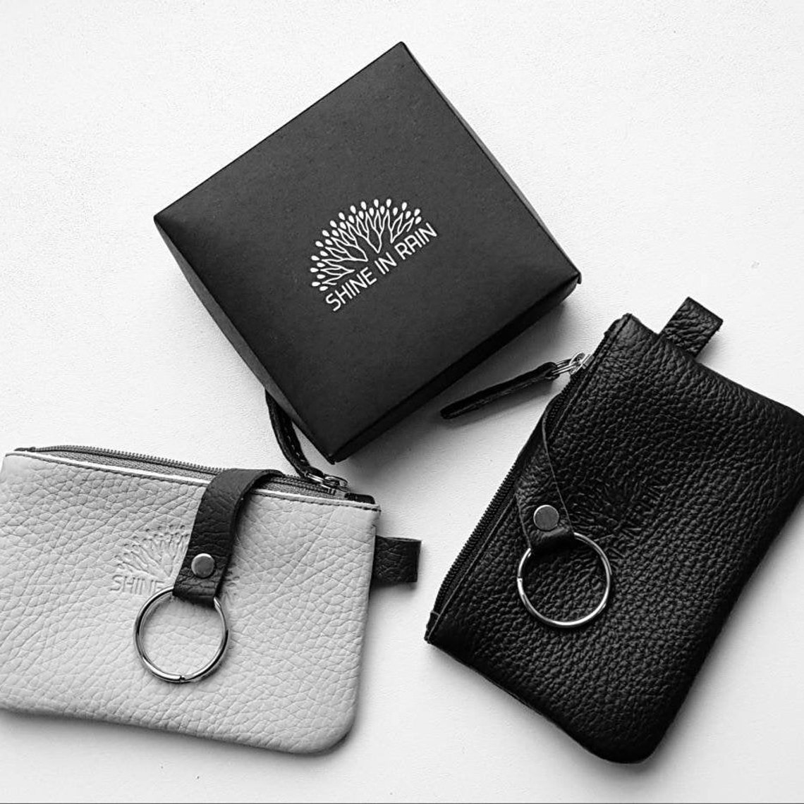 Keychain Wallet Key Fob Leather Key Holder Leather Key Etsy