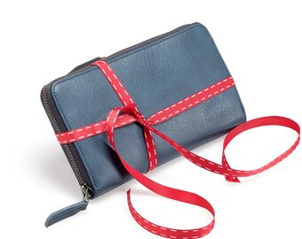 Gift for Her, Leather Wallet, Long Wallet, Present for Women, Leather Wallet,  Women Wallet
