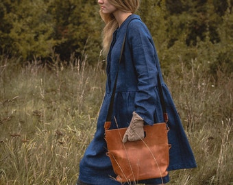 Dark Brown Genuine Leather Crossbody, Rustic Style Bag, Square Leather Handbag, Minimalist Handbag, Minimalist Cross Body