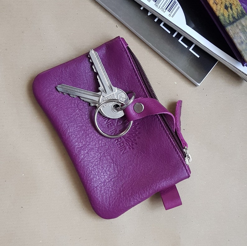Keychain Wallet Key Fob Leather Key Holder Leather Key Etsy